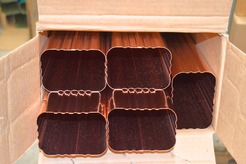 4" Square Downspout Copper