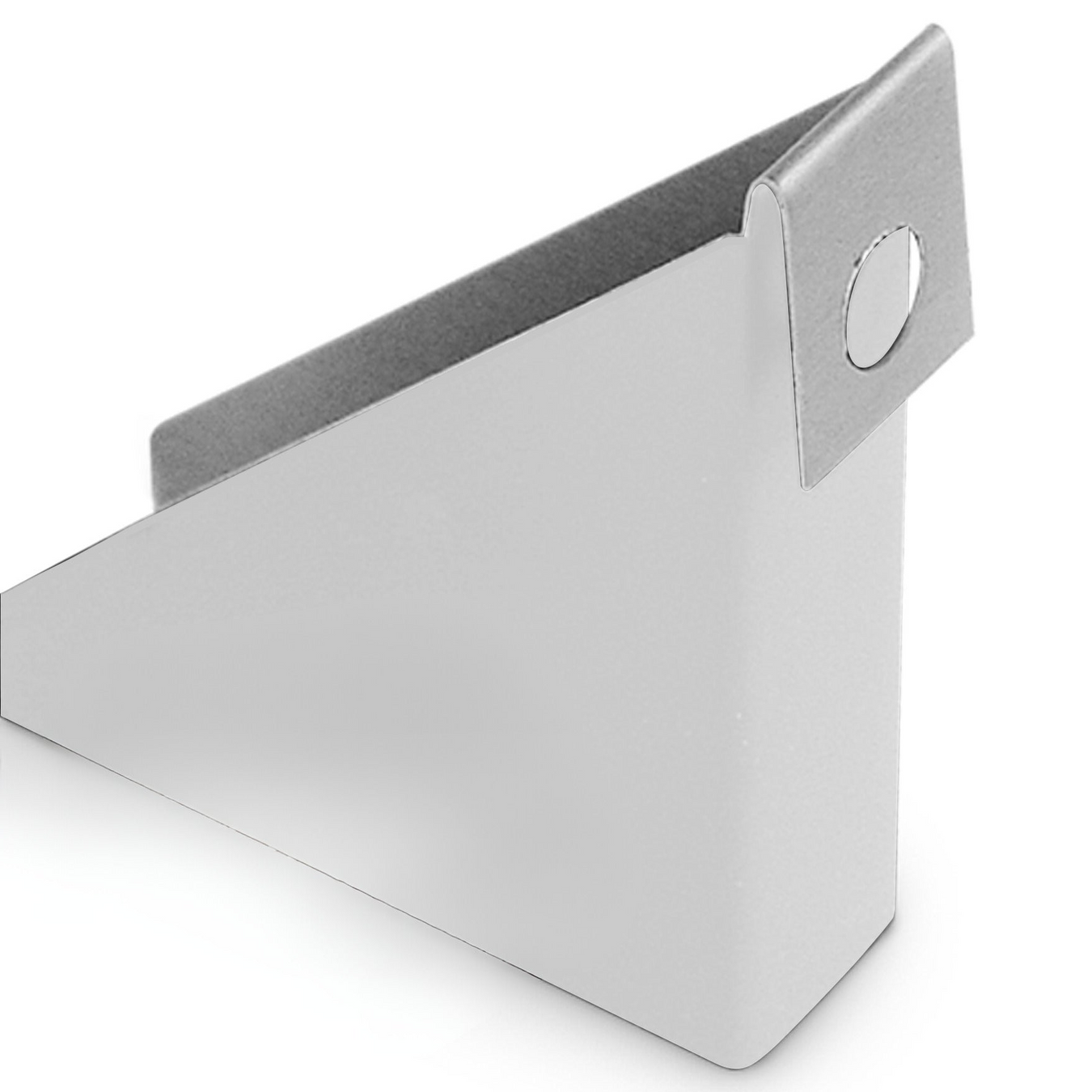 5" Steep Gutter Wedge White