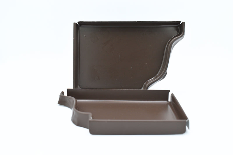 6" Right & Left End Cap Musket Brown