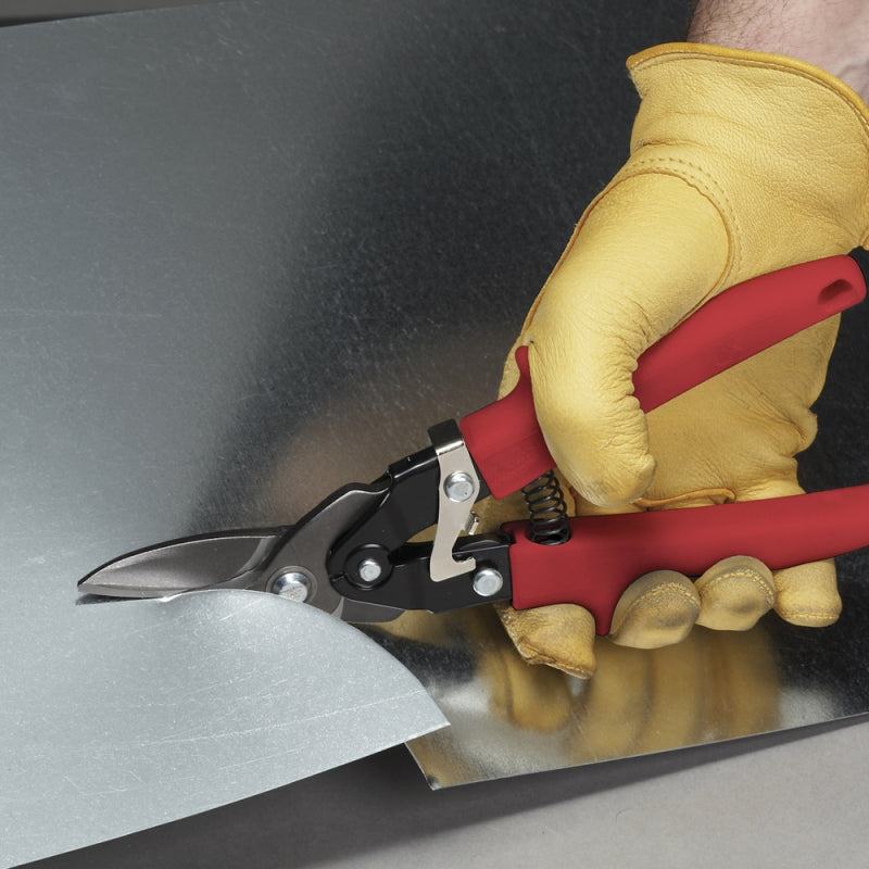 Sheet Metal Snips in action