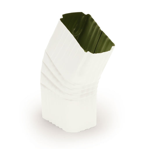 2"x3" Half Elbow B Style High Gloss White 80°