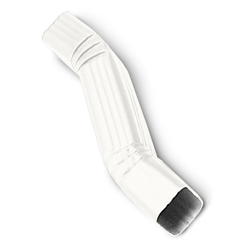 2x3 zig zag A style 3" offset elbow High Gloss White