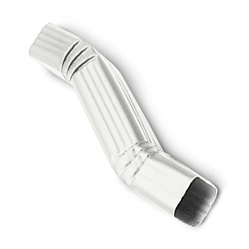 2x3 zig zag A style 3" offset elbow Low Gloss White