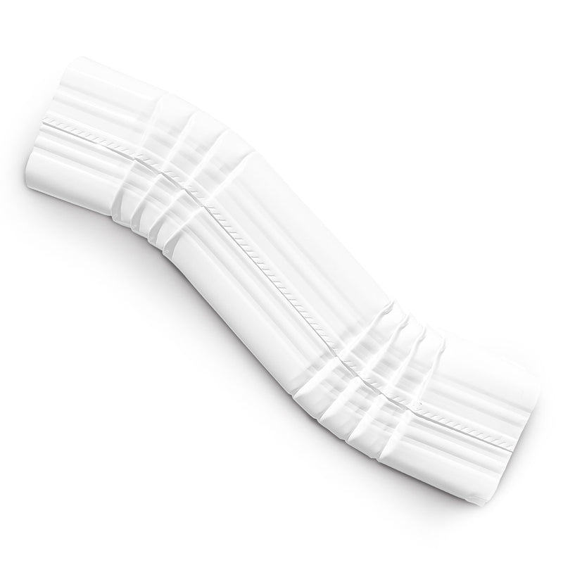 2x3 zig zag B style 2" offset elbow high gloss white