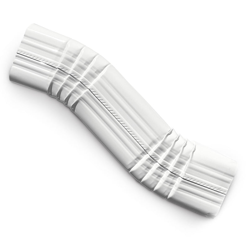 2x3 zig zag B style 2" offset elbow Low Gloss White