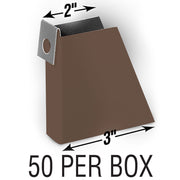 2"x3" Gutter Spacer Brown 50 pcs per box