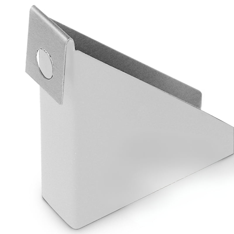 Steep Gutter Wedge White